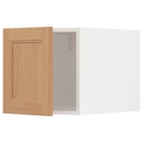 METOD Kabinet atas, putih/Vedhamn kayu oak, 40x60x40 cm