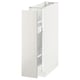 METOD Kabinet bwh/plengkap dlm tarik klr, putih/Ringhult kelabu muda, 20x60x80 cm