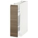 METOD Kabinet bwh/plengkap dlm tarik klr, putih/Voxtorp kayu walnut, 20x60x80 cm