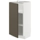 METOD Kabinet dasar + para-para, putih/Havstorp coklat kuning air, 40x37x80 cm