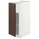 METOD Kabinet dasar + para-para, putih/Sinarp coklat, 30x60x80 cm