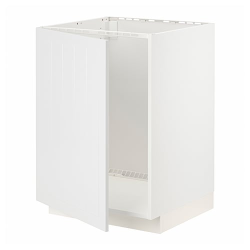 METOD Kabinet dasar untuk sink, putih/Stensund putih, 60x60x80 cm