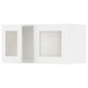 METOD Kabinet dinding + 2 pintu kaca, putih Enköping/putih kesan kayu, 80x37x40 cm