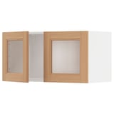 METOD Kabinet dinding + 2 pintu kaca