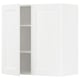 METOD Kabinet dinding + para-para/2 pintu, putih Enköping/putih kesan kayu, 80x37x80 cm