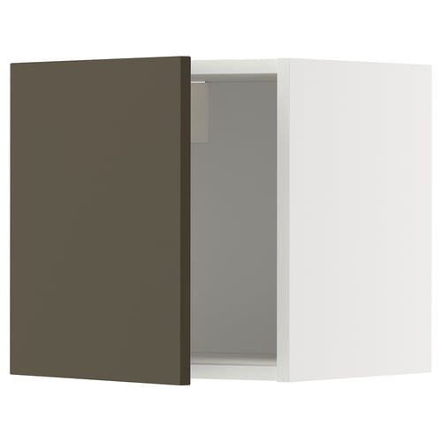 METOD Kabinet dinding, putih/Havstorp coklat kuning air, 40x37x40 cm