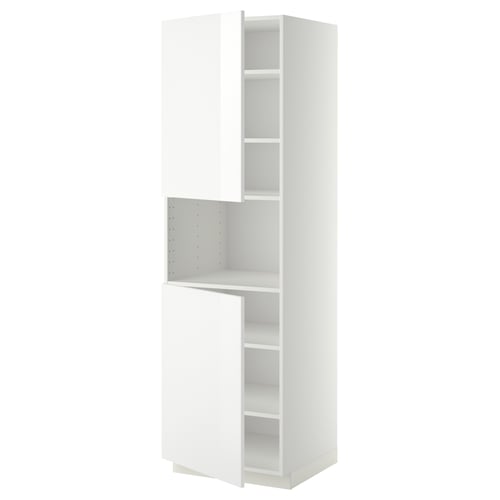 METOD Kabinet tinggi mikro + 2 pintu
