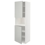 METOD Kabinet tinggi mikro + 2 pintu