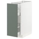 METOD / MAXIMERA Kabinet bwh/plengkap dlm tarik klr, putih/Bodarp kelabu-hijau, 30x60x80 cm