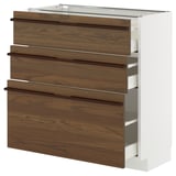 METOD / MAXIMERA Kabinet dasar + 3 laci