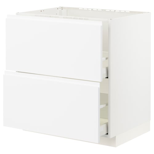 METOD / MAXIMERA Kabinet dasar sink + 2 depan/2 laci