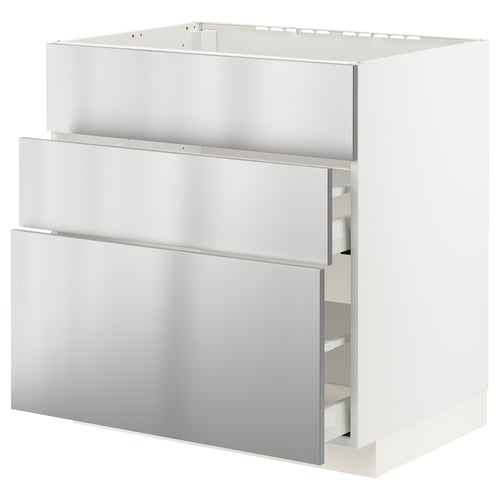 METOD / MAXIMERA Kabinet dasar sink + 3 depan/2 laci