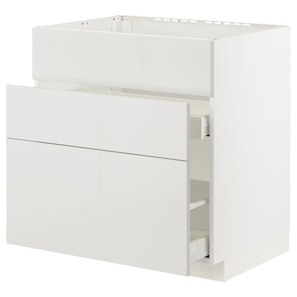 METOD / MAXIMERA Kabinet dasar sink + 3 depan/2 laci