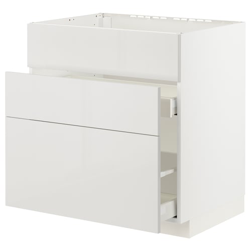 METOD / MAXIMERA Kabinet dasar sink + 3 depan/2 laci