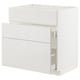 METOD / MAXIMERA Kabinet dasar sink + 3 depan/2 laci