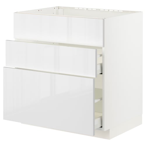 METOD / MAXIMERA Kabinet dasar sink + 3 depan/2 laci