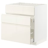 METOD / MAXIMERA Kabinet dasar sink + 3 depan/2 laci