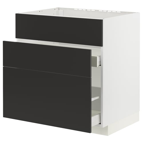 METOD / MAXIMERA Kabinet dasar sink + 3 depan/2 laci