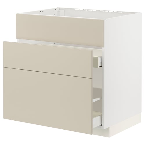 METOD / MAXIMERA Kabinet dasar sink + 3 depan/2 laci