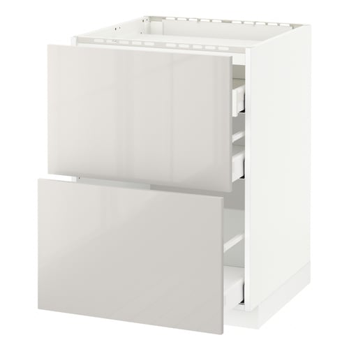 METOD / MAXIMERA Kabinet dasar utk hob/3 depan/laci