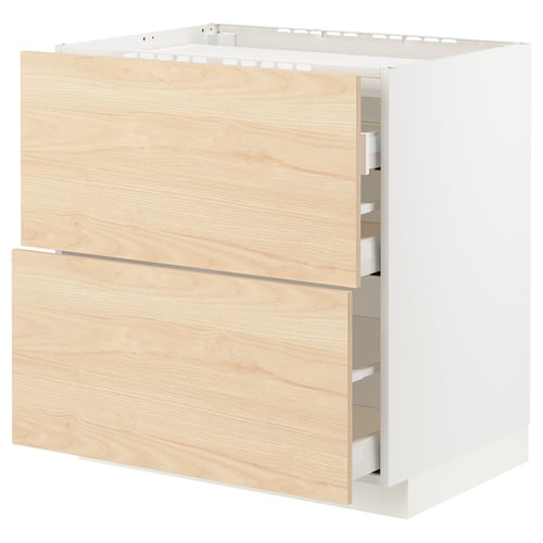 METOD / MAXIMERA Kabinet dasar utk hob/3 depan/laci