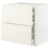 METOD / MAXIMERA Kabinet dasar utk hob/3 depan/laci