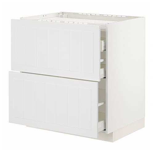 METOD / MAXIMERA Kabinet dasar utk hob/3 depan/laci
