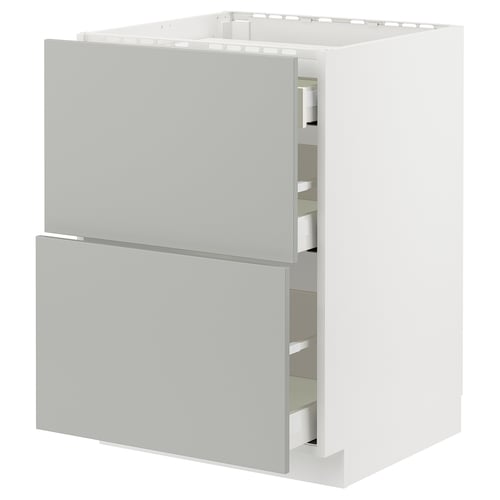 METOD / MAXIMERA Kabinet dasar utk hob/3 depan/laci