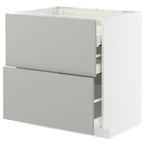 METOD / MAXIMERA Kabinet dasar utk hob/3 depan/laci