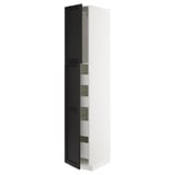 METOD / MAXIMERA Kabinet tinggi + 2 pintu/4 laci