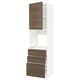 METOD / MAXIMERA Kabinet tinggi ketuhar+2 pintu/laci