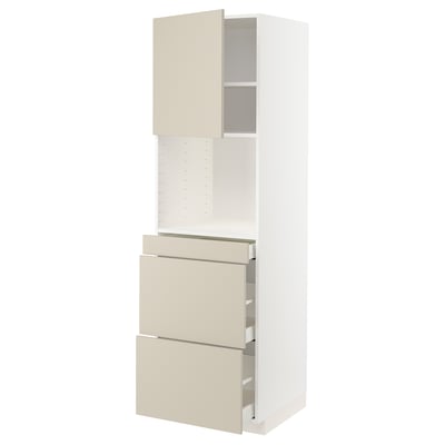 METOD / MAXIMERA Kabinet tinggi + pintu/3 laci