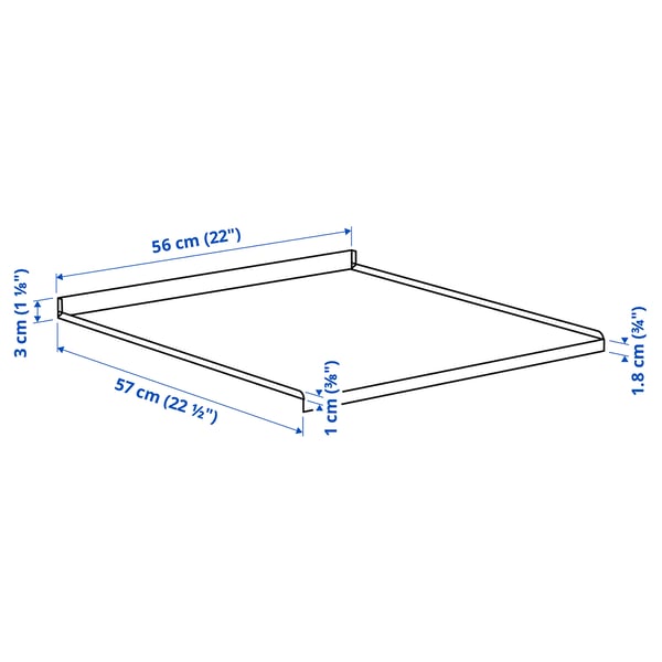 METOD Pelindung rak, untuk kabinet sink, 60 cm