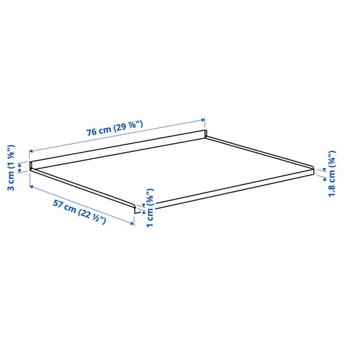METOD Pelindung rak, untuk kabinet sink, 80 cm