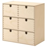 MOPPE Almari berlaci mini, papan lapis kayu birch, 31x18x32 cm