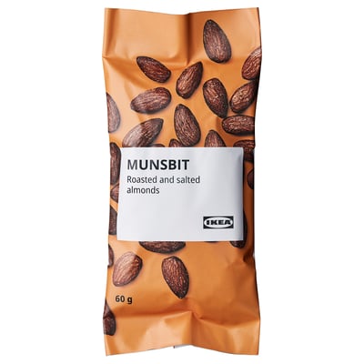 MUNSBIT Badam panggang, asin, 60 g