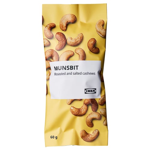 MUNSBIT Gajus panggang, asin, 60 g