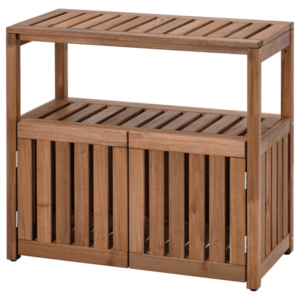 NÄMMARÖ Unit para, luar, coklat muda berwarna, 83x75 cm