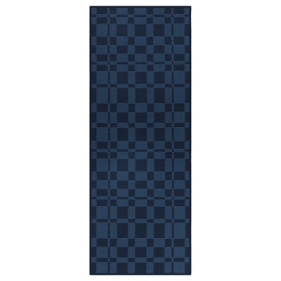 NATTÅG Alas kaki dapur, biru gelap/berpetak, 45x120 cm