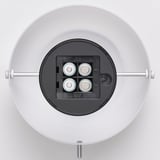 NÖDMAST Lampu mudah alih LED berbateri, putih/hitam, 26 cm