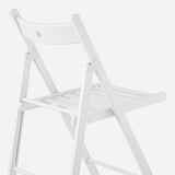 NORDEN / FRÖSVI Meja dan 4 kerusi, putih/putih, 26/89/152 cm