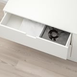 NORDLI Almari 4 laci, putih, 160x54 cm