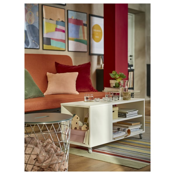 NYHAMN Sofa katil 3 tempat duduk, dengan tilam spring poket/Skartofta merah/coklat
