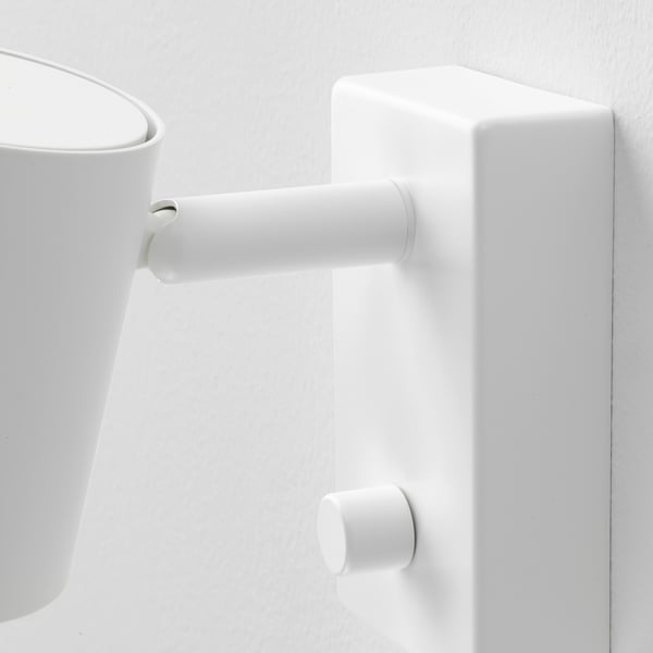 NYMÅNE Lampu dinding/bacaan terdawai dalam, putih