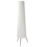 ÖKENSAND Lampu lantai, kayu bic/putih