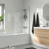 OPPEJEN Pintu tab mandi, kaca, 92x143 cm