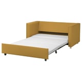 PÄRUP Katil sofa dua tempat duduk, Vissle kuning-coklat