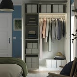 PAX / GULLABERG Kombinasi almari pakaian, putih/putih, 150x60x236 cm