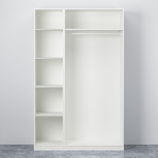 PAX / GULLABERG Kombinasi almari pakaian, putih/putih, 150x60x236 cm