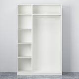 PAX / GULLABERG Kombinasi almari pakaian, putih/putih, 150x60x236 cm